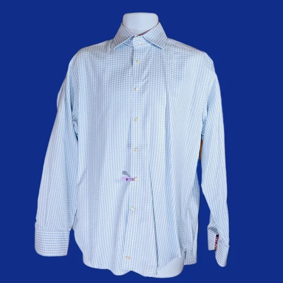 ✨️ Thomas Dean Checkered-Pattern Dress Shirt ✨️ - Picture 2 of 5